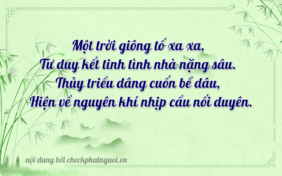 Bài thơ ý nghĩa cho <b>biển số 66A-20691</b> tại website checkphatnguoi.vn