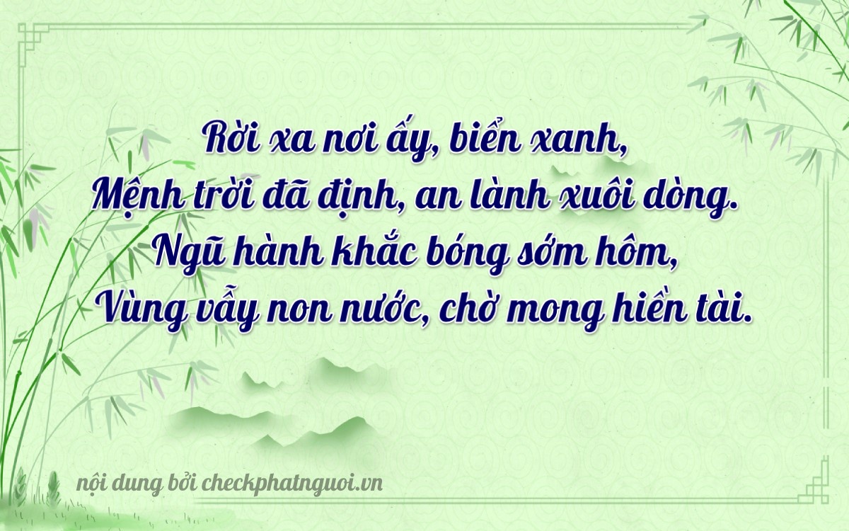 Bài thơ ý nghĩa cho <b>biển số 66A-22597</b> tại website checkphatnguoi.vn