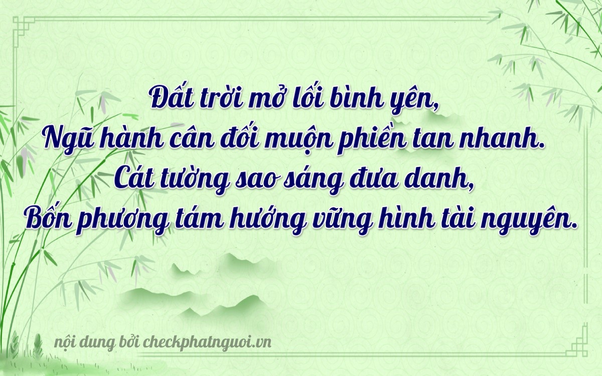 Bài thơ ý nghĩa cho <b>biển số 66A-23423</b> tại website checkphatnguoi.vn