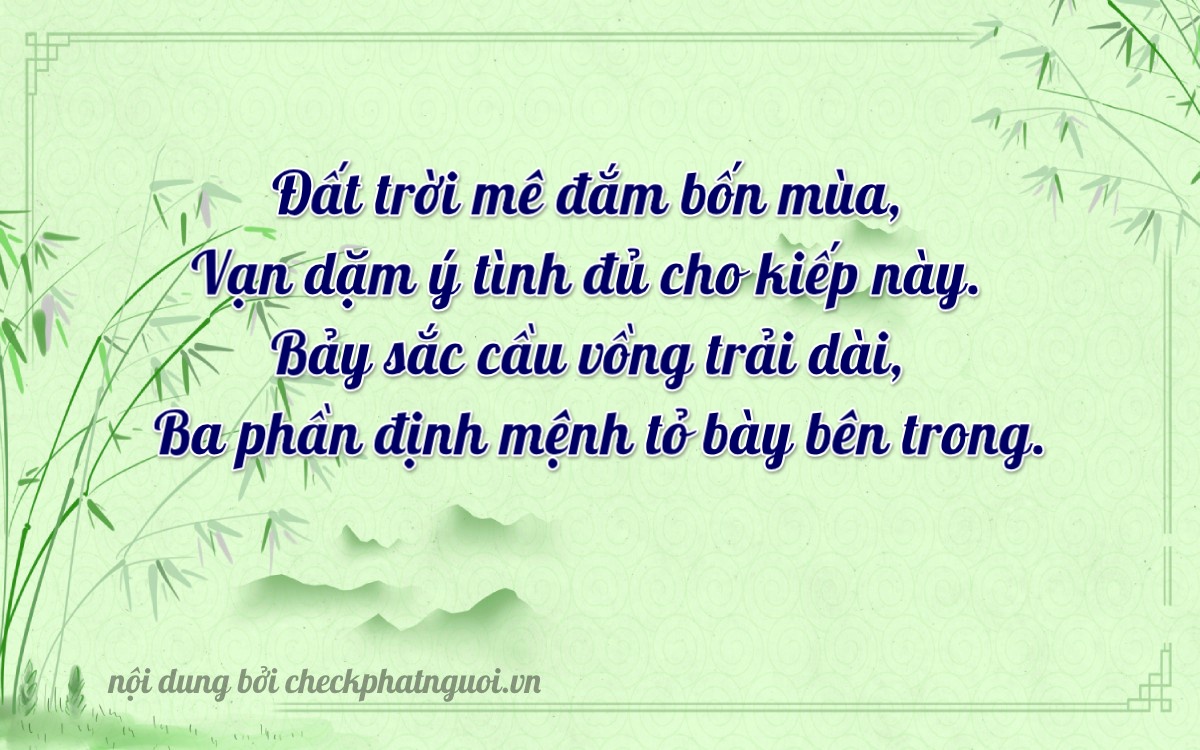 Bài thơ ý nghĩa cho <b>biển số 66A-24773</b> tại website checkphatnguoi.vn