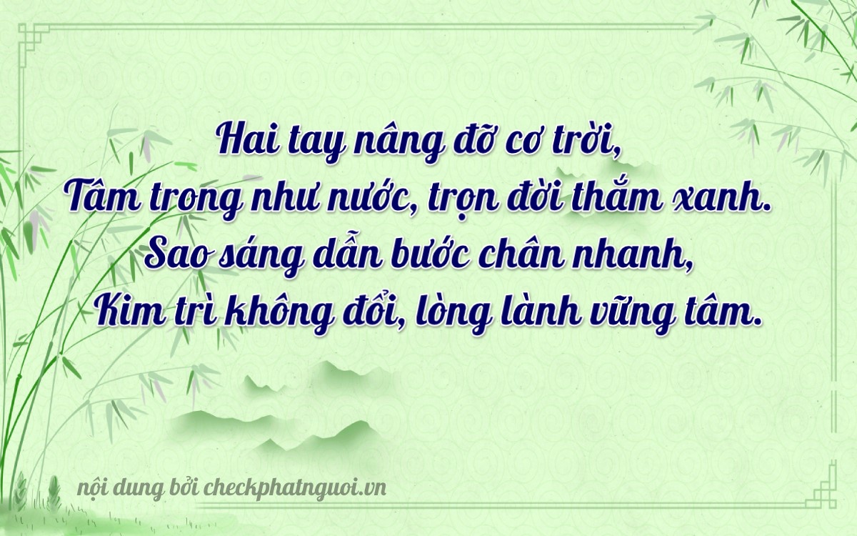 Bài thơ ý nghĩa cho <b>biển số 66A-25254</b> tại website checkphatnguoi.vn