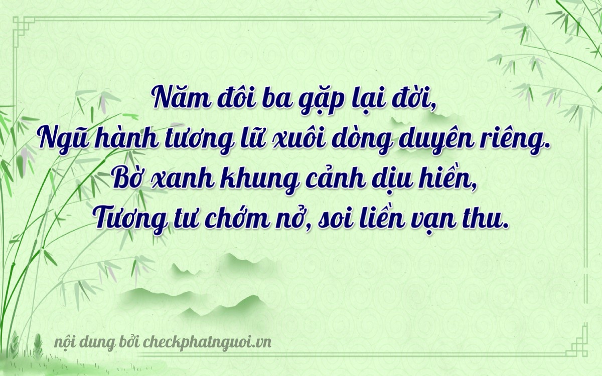 Bài thơ ý nghĩa cho <b>biển số 66A-25352</b> tại website checkphatnguoi.vn