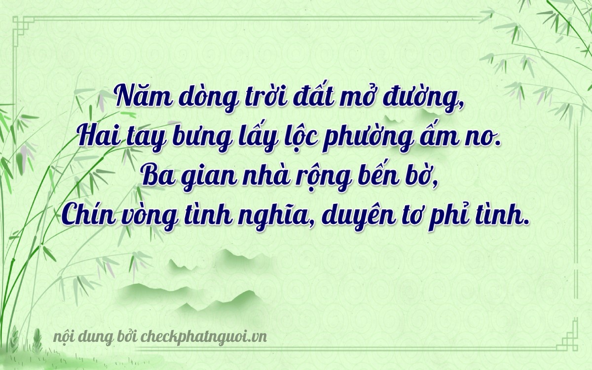 Bài thơ ý nghĩa cho <b>biển số 66A-25393</b> tại website checkphatnguoi.vn