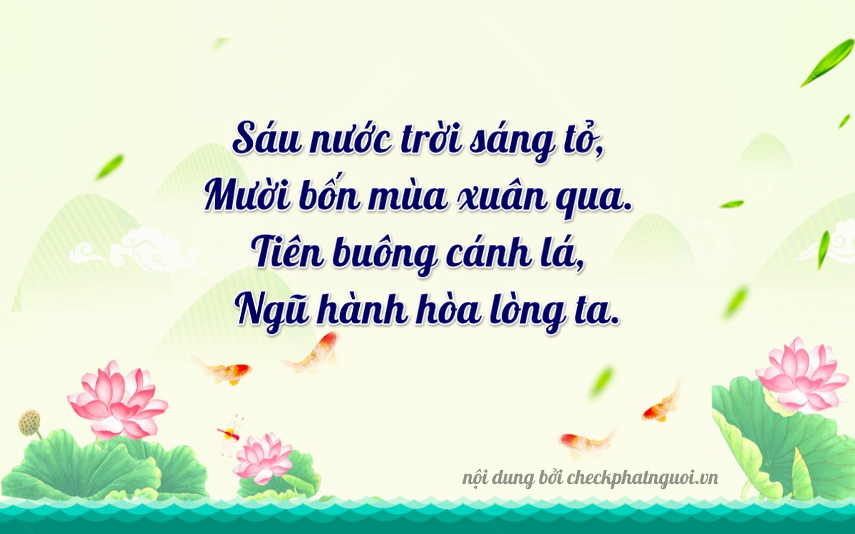 Bài thơ ý nghĩa cho <b>biển số 66A-26510</b> tại website checkphatnguoi.vn