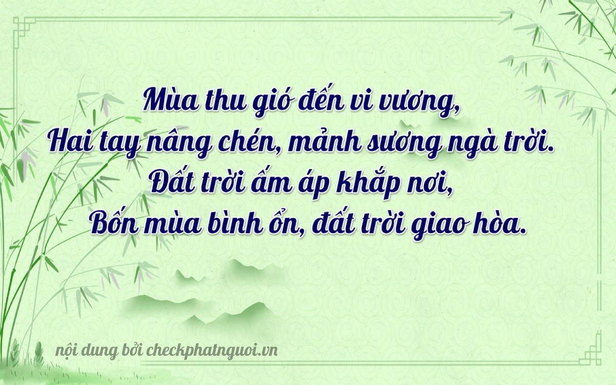 Bài thơ ý nghĩa cho <b>biển số 66A-27524</b> tại website checkphatnguoi.vn