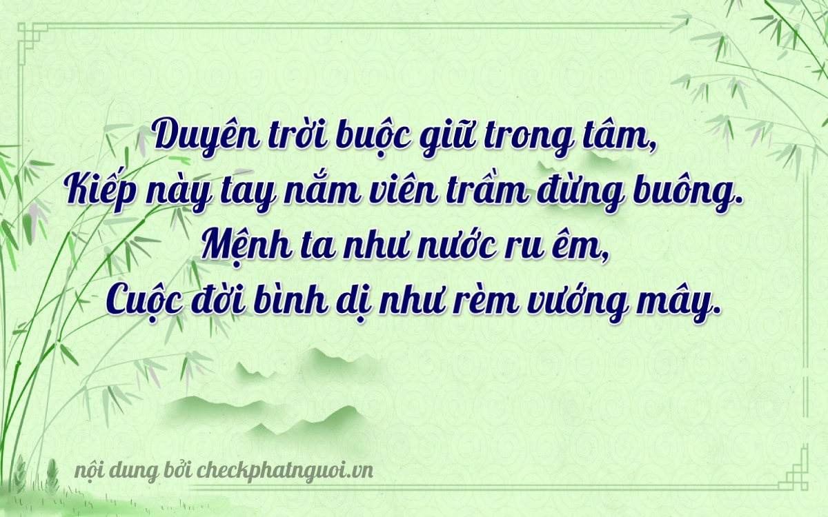 Bài thơ ý nghĩa cho <b>biển số 66A-28783</b> tại website checkphatnguoi.vn