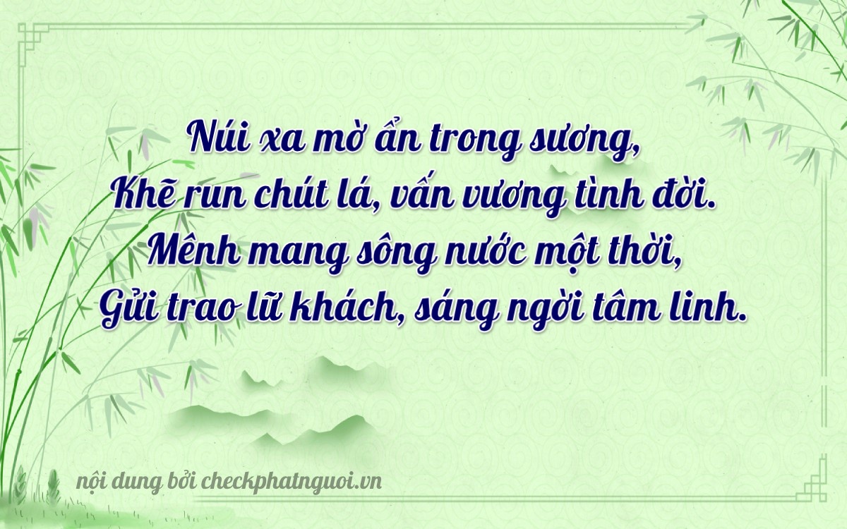 Bài thơ ý nghĩa cho <b>biển số 66A-28828</b> tại website checkphatnguoi.vn