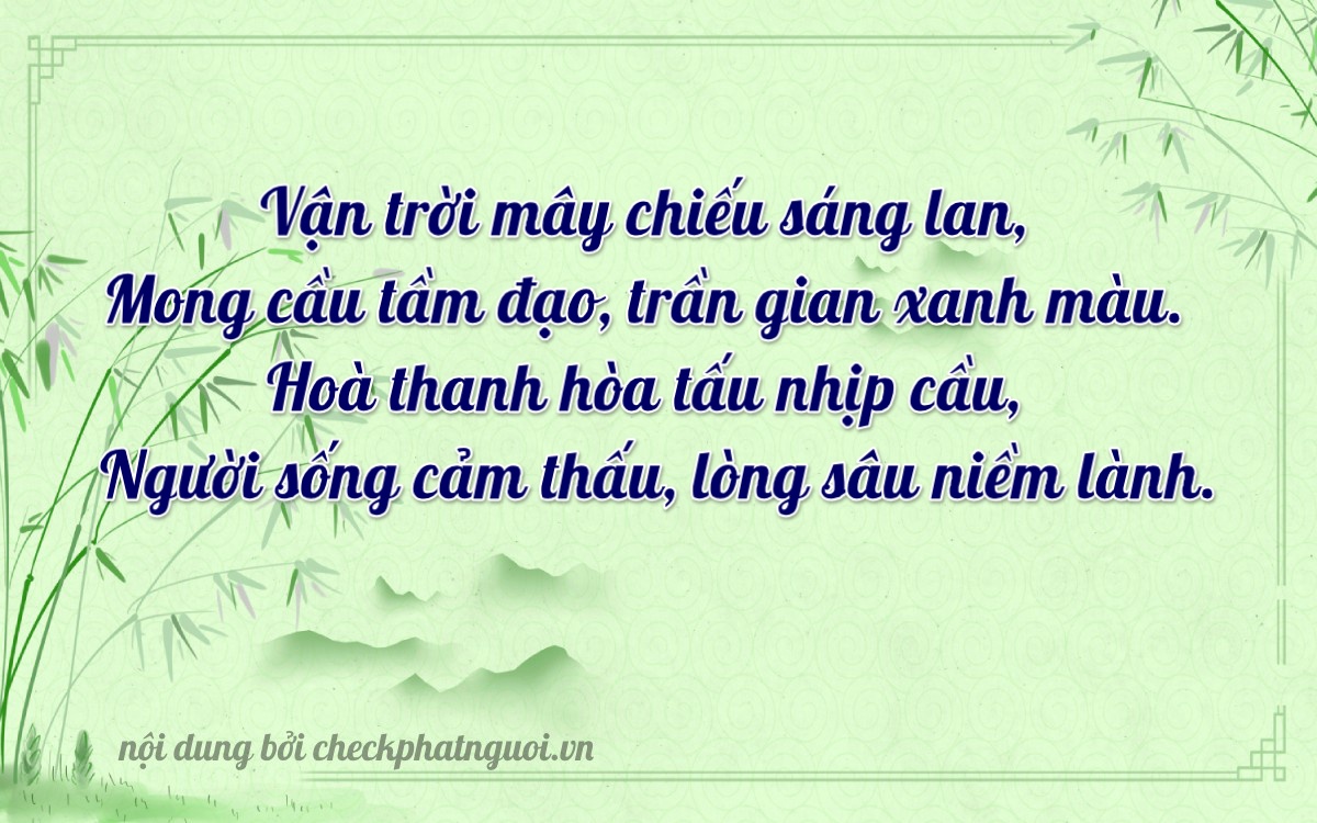Bài thơ ý nghĩa cho <b>biển số 66AA-06666</b> tại website checkphatnguoi.vn
