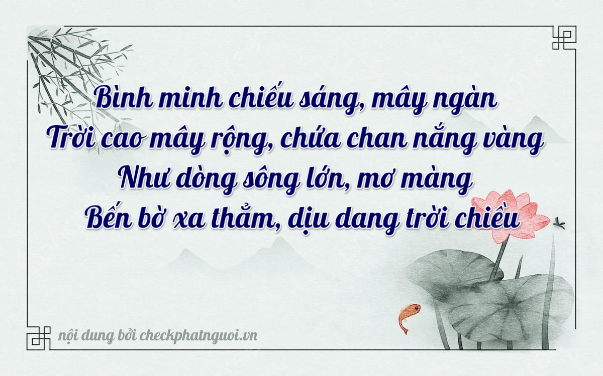Bài thơ ý nghĩa cho <b>biển số 66AA-33939</b> tại website checkphatnguoi.vn