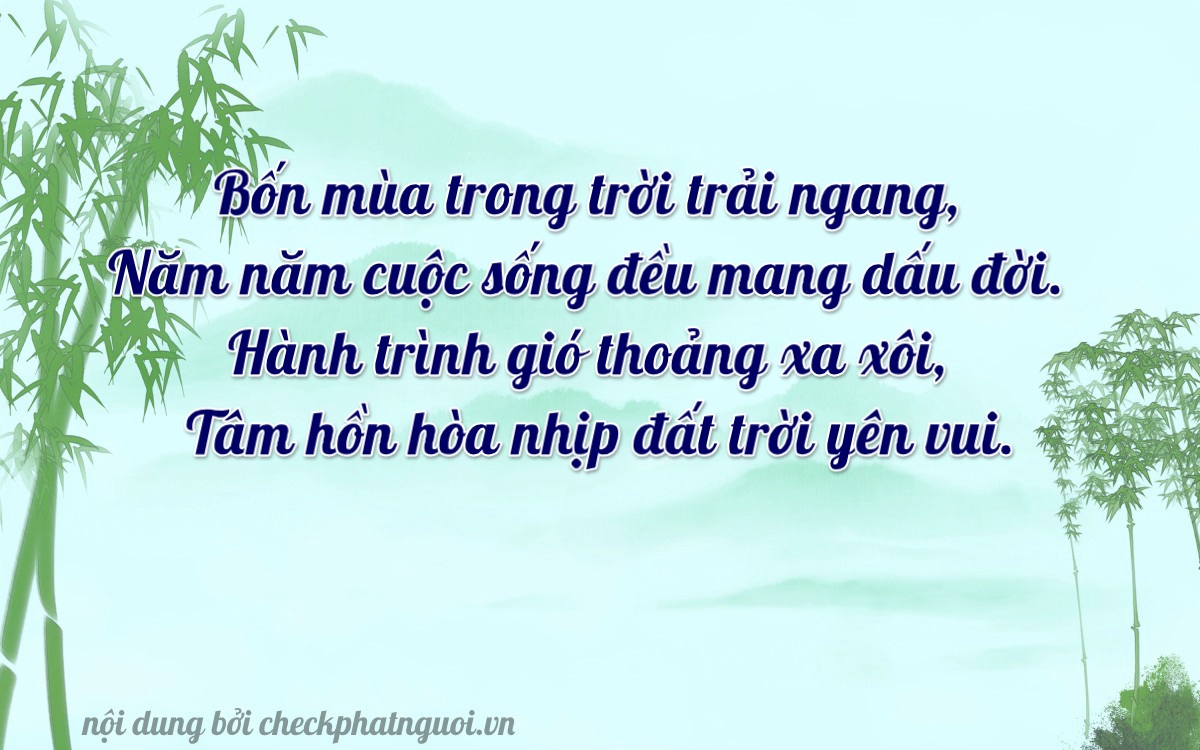 Bài thơ ý nghĩa cho <b>biển số 66AA-48272</b> tại website checkphatnguoi.vn