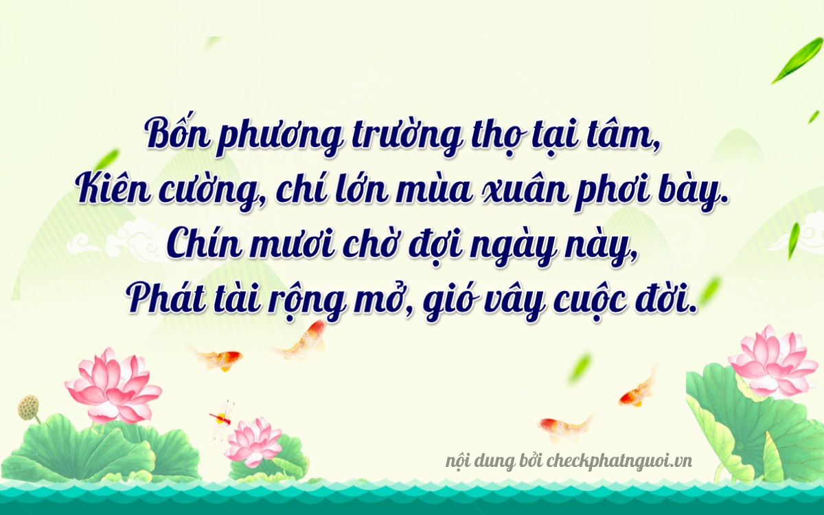 Bài thơ ý nghĩa cho <b>biển số 66AA-49317</b> tại website checkphatnguoi.vn