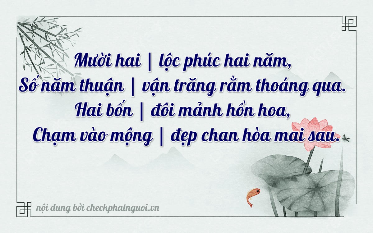 Bài thơ ý nghĩa cho <b>biển số 66B1-12524</b> tại website checkphatnguoi.vn