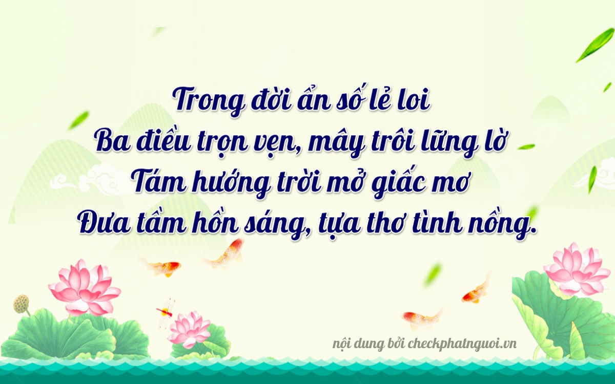 Bài thơ ý nghĩa cho <b>biển số 66B1-38484</b> tại website checkphatnguoi.vn