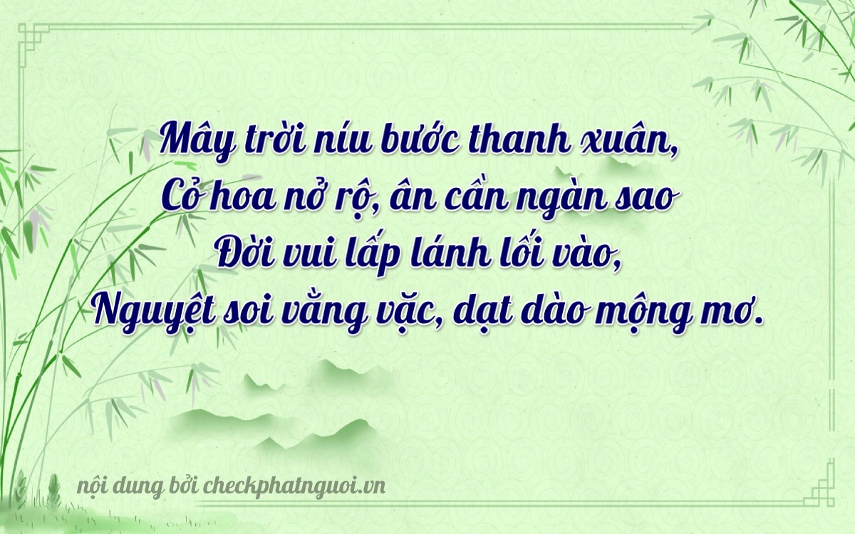Bài thơ ý nghĩa cho <b>biển số 66BA-12666</b> tại website checkphatnguoi.vn