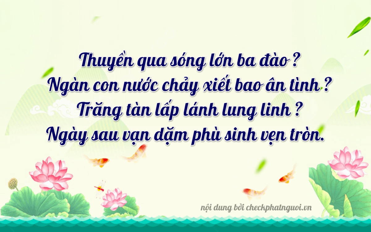 Bài thơ ý nghĩa cho <b>biển số 66C-09466</b> tại website checkphatnguoi.vn