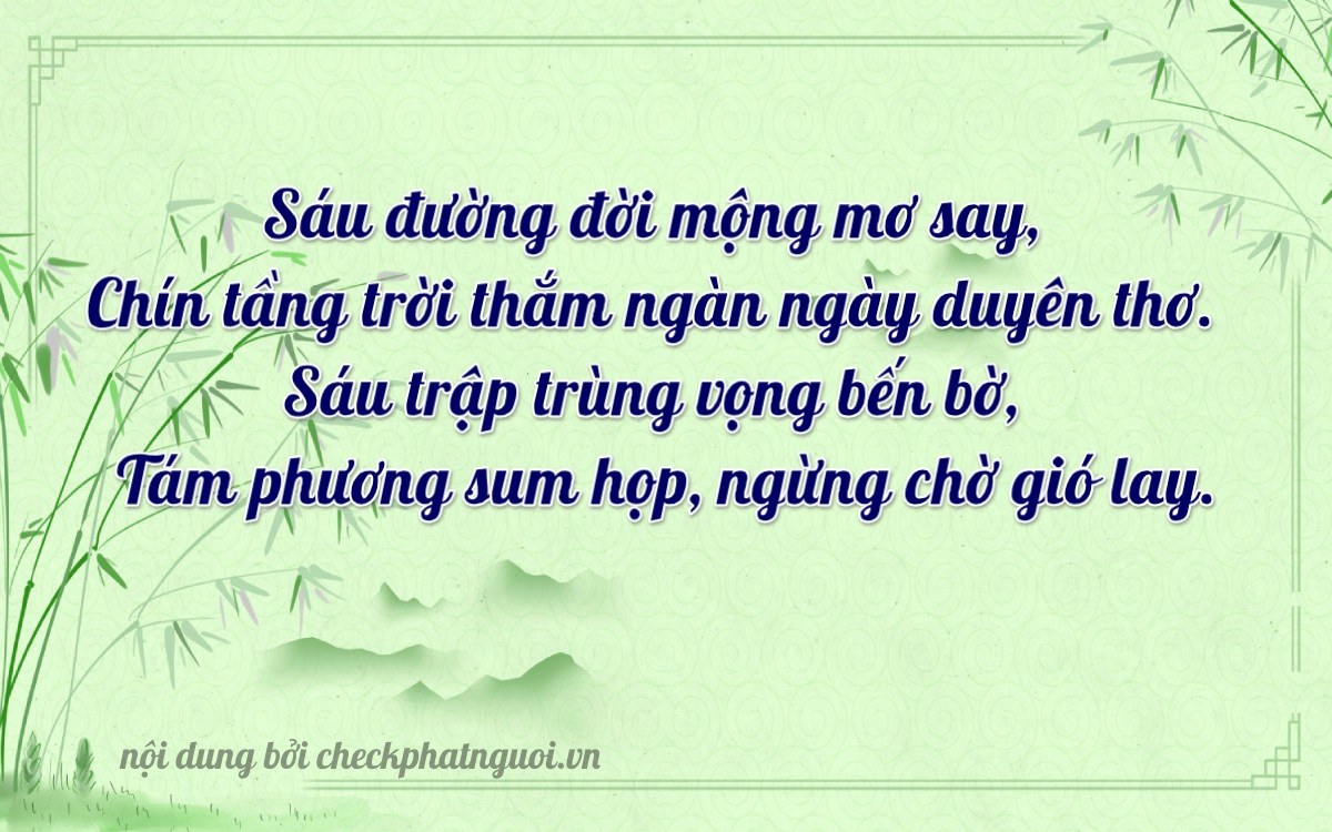 Bài thơ ý nghĩa cho <b>biển số 66C-09658</b> tại website checkphatnguoi.vn