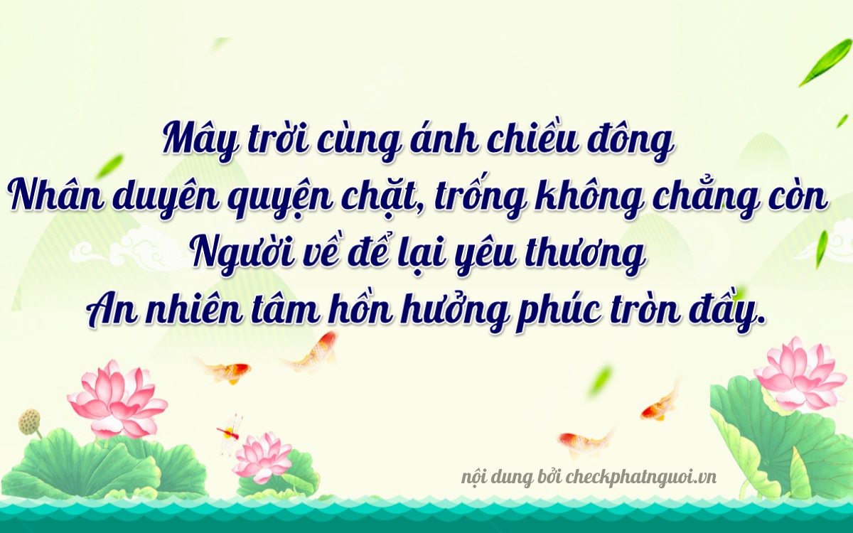 Bài thơ ý nghĩa cho <b>biển số 66C-15987</b> tại website checkphatnguoi.vn