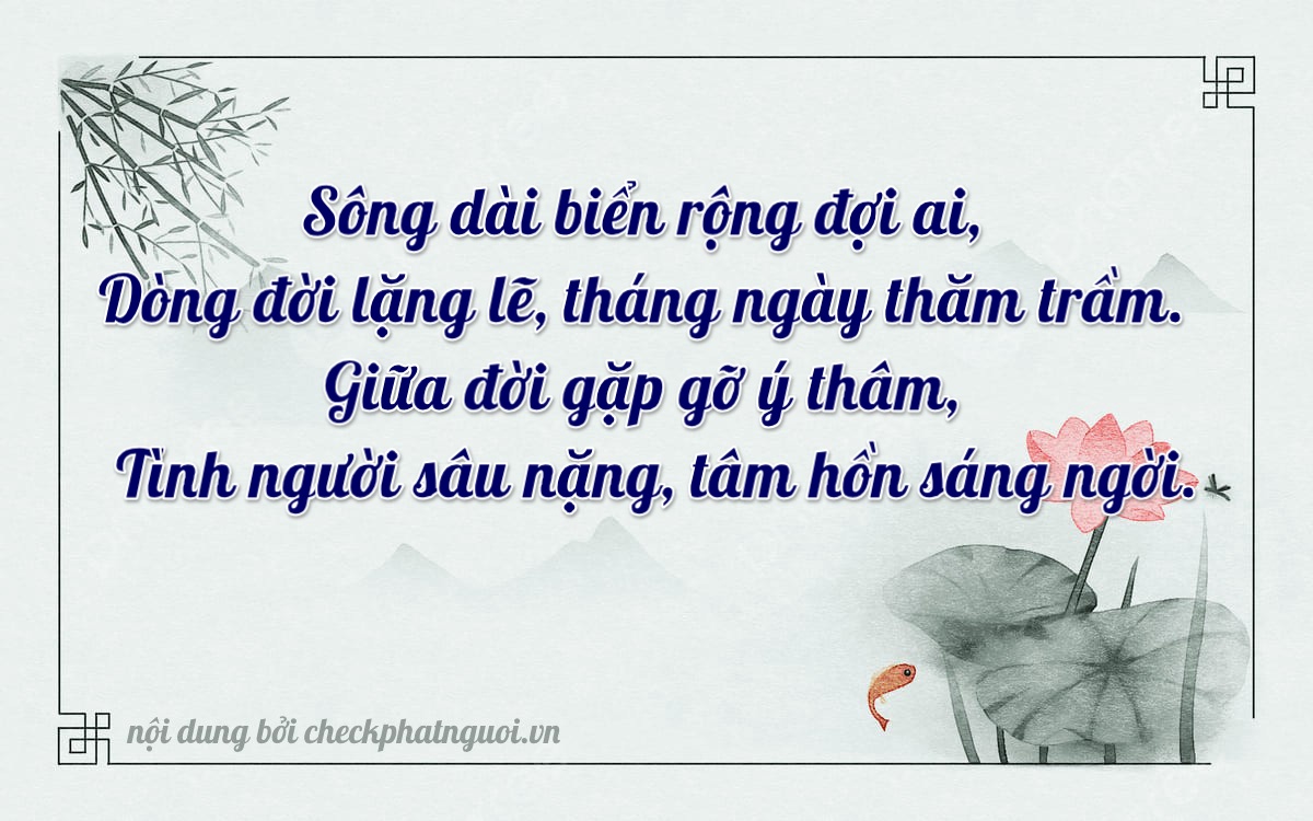 Bài thơ ý nghĩa cho <b>biển số 66C-16168</b> tại website checkphatnguoi.vn