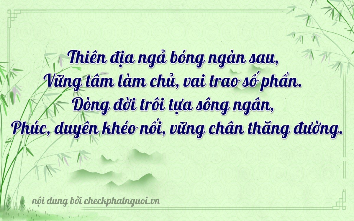 Bài thơ ý nghĩa cho <b>biển số 66C-1639</b> tại website checkphatnguoi.vn