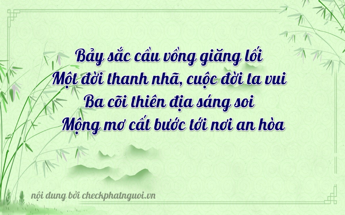 Bài thơ ý nghĩa cho <b>biển số 66C1-71399</b> tại website checkphatnguoi.vn