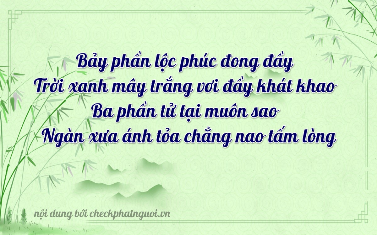 Bài thơ ý nghĩa cho <b>biển số 66C1-73131</b> tại website checkphatnguoi.vn