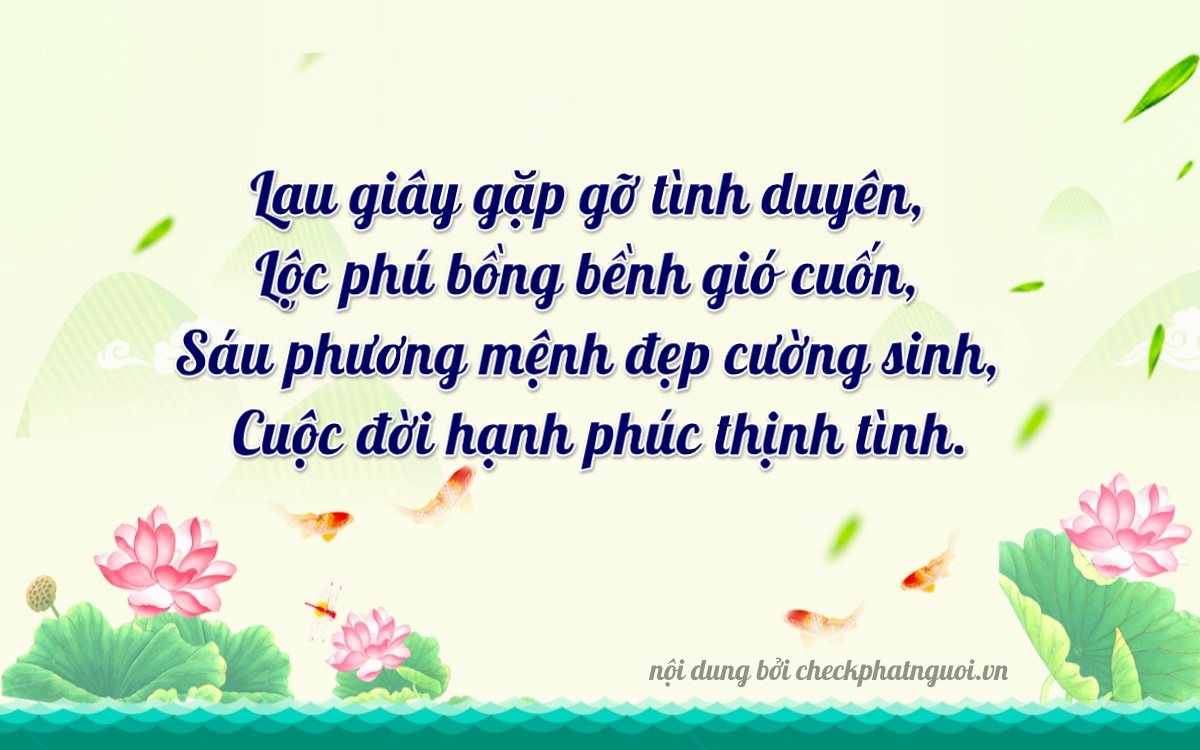 Bài thơ ý nghĩa cho <b>biển số 66CA-16269</b> tại website checkphatnguoi.vn