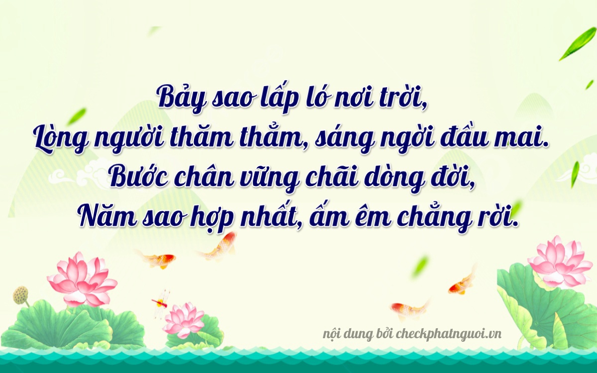 Bài thơ ý nghĩa cho <b>biển số 66CA-17875</b> tại website checkphatnguoi.vn
