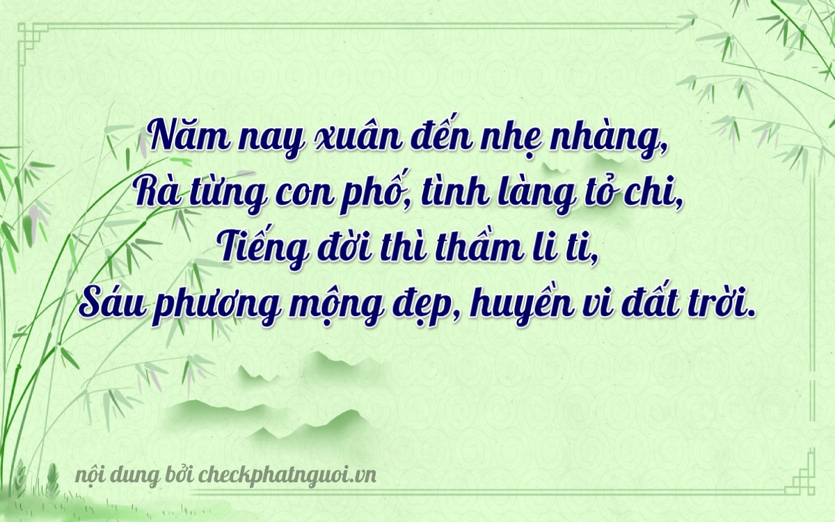 Bài thơ ý nghĩa cho <b>biển số 66F1-59946</b> tại website checkphatnguoi.vn