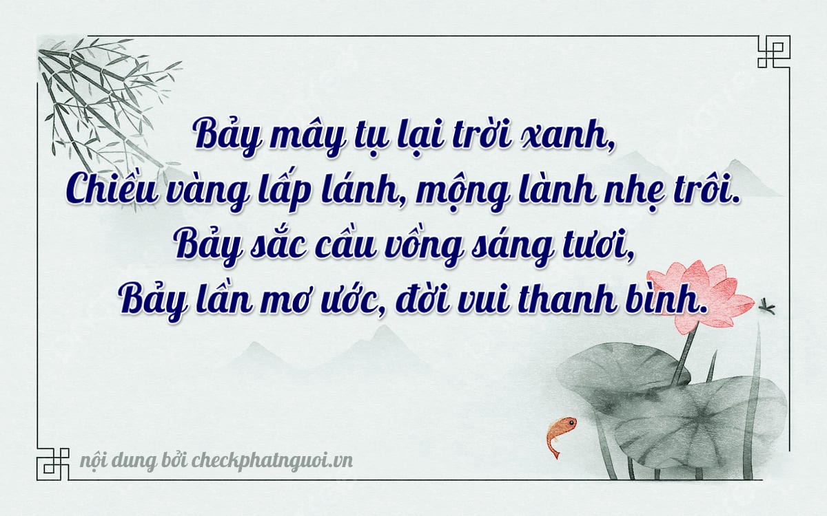 Bài thơ ý nghĩa cho <b>biển số 66F1-68777</b> tại website checkphatnguoi.vn