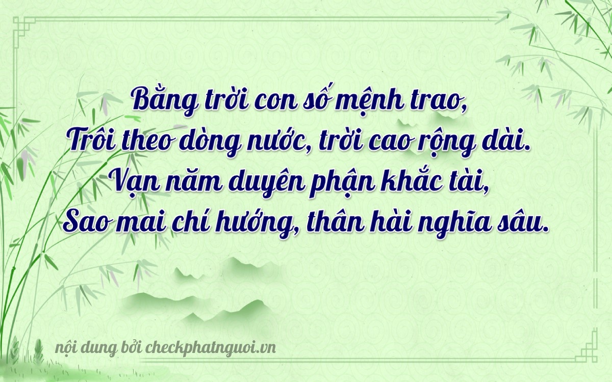 Bài thơ ý nghĩa cho <b>biển số 66F1-90238</b> tại website checkphatnguoi.vn