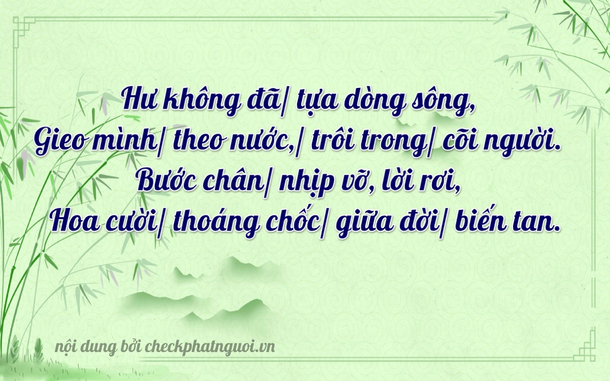 Bài thơ ý nghĩa cho <b>biển số 66F1-94664</b> tại website checkphatnguoi.vn