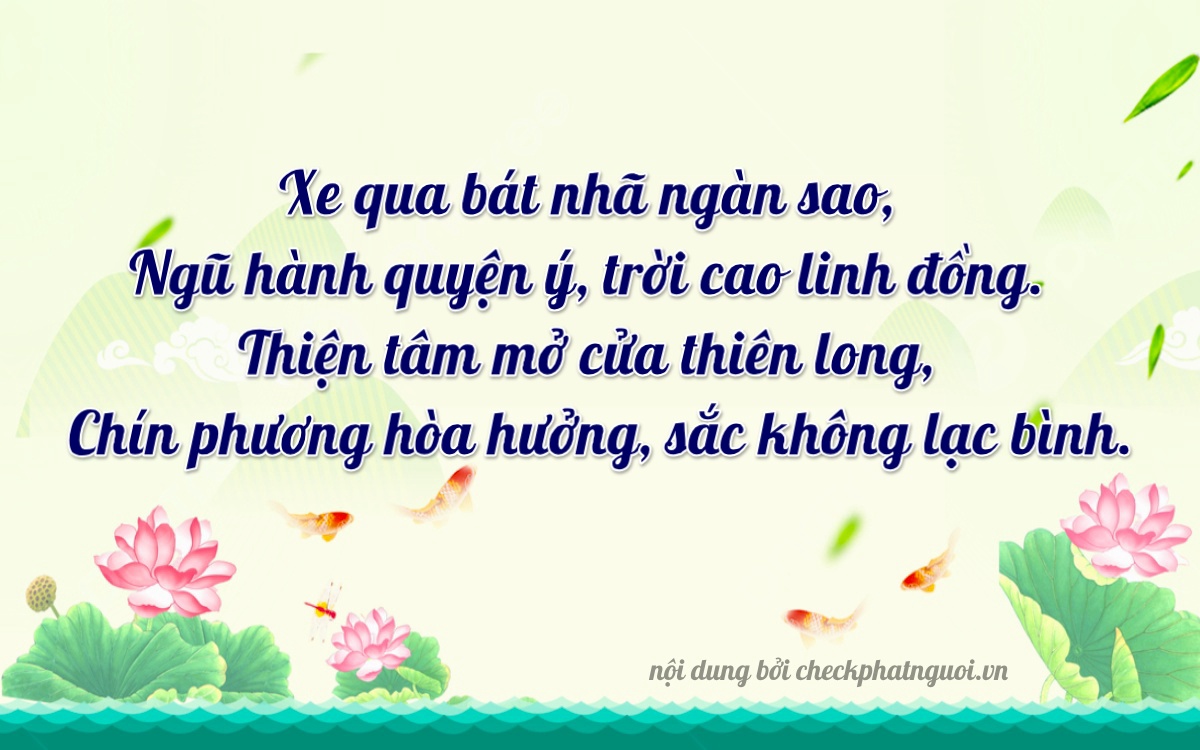 Bài thơ ý nghĩa cho <b>biển số 66FA-08195</b> tại website checkphatnguoi.vn