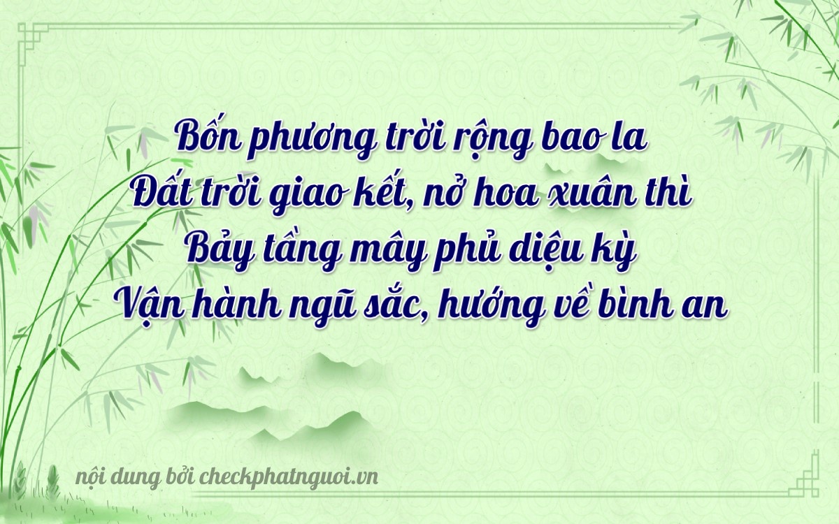 Bài thơ ý nghĩa cho <b>biển số 66FA-14744</b> tại website checkphatnguoi.vn