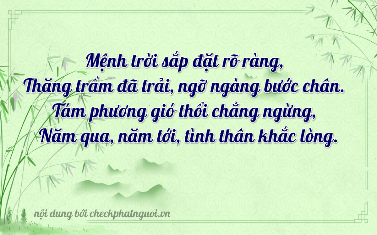 Bài thơ ý nghĩa cho <b>biển số 66FA-18175</b> tại website checkphatnguoi.vn