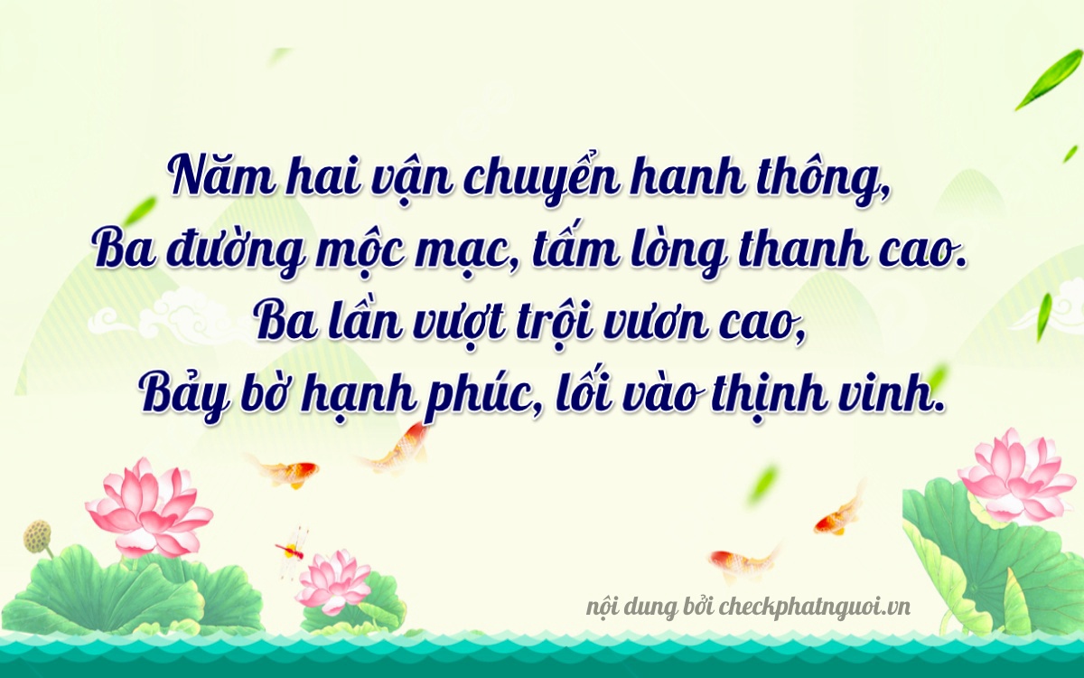 Bài thơ ý nghĩa cho <b>biển số 66FA-23337</b> tại website checkphatnguoi.vn