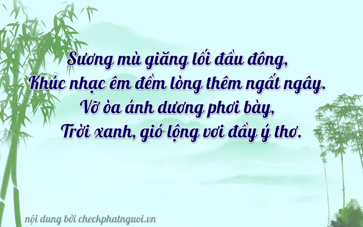 Bài thơ ý nghĩa cho <b>biển số 66FA-23987</b> tại website checkphatnguoi.vn