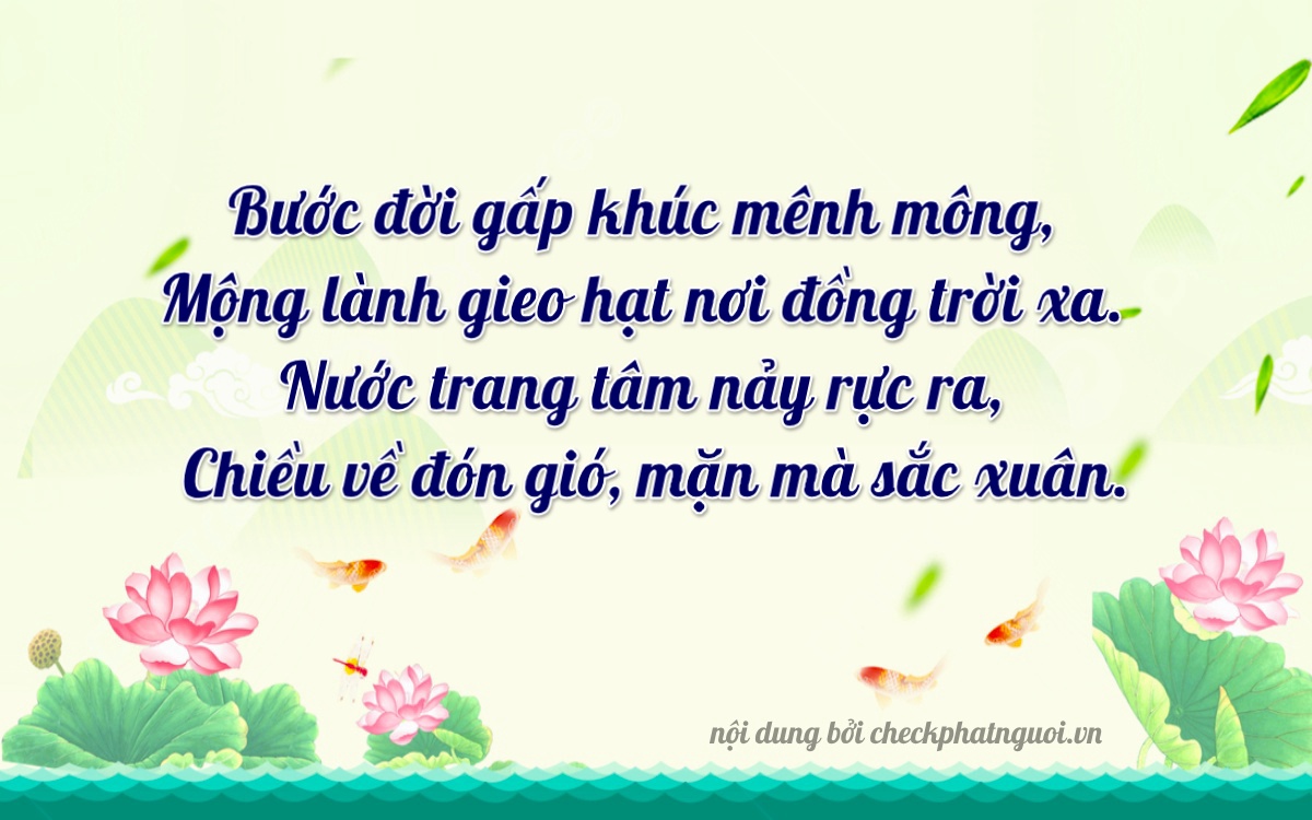 Bài thơ ý nghĩa cho <b>biển số 66FA-24213</b> tại website checkphatnguoi.vn