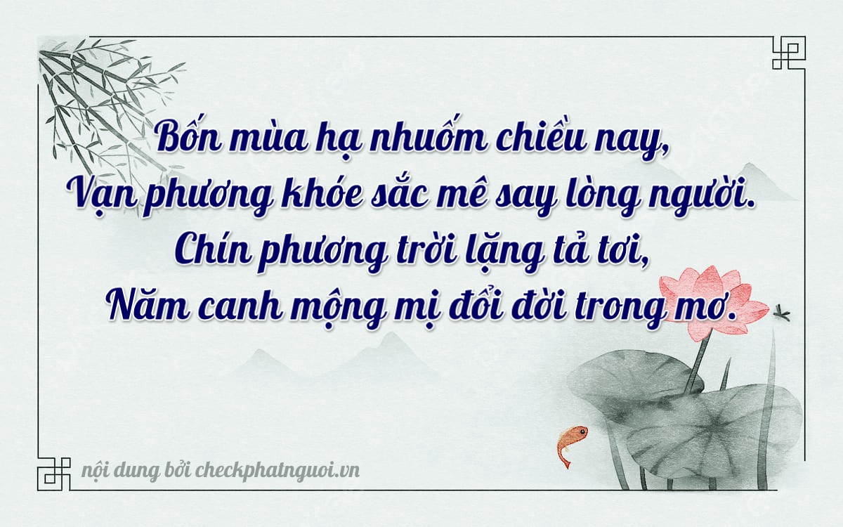 Bài thơ ý nghĩa cho <b>biển số 66G1-04953</b> tại website checkphatnguoi.vn