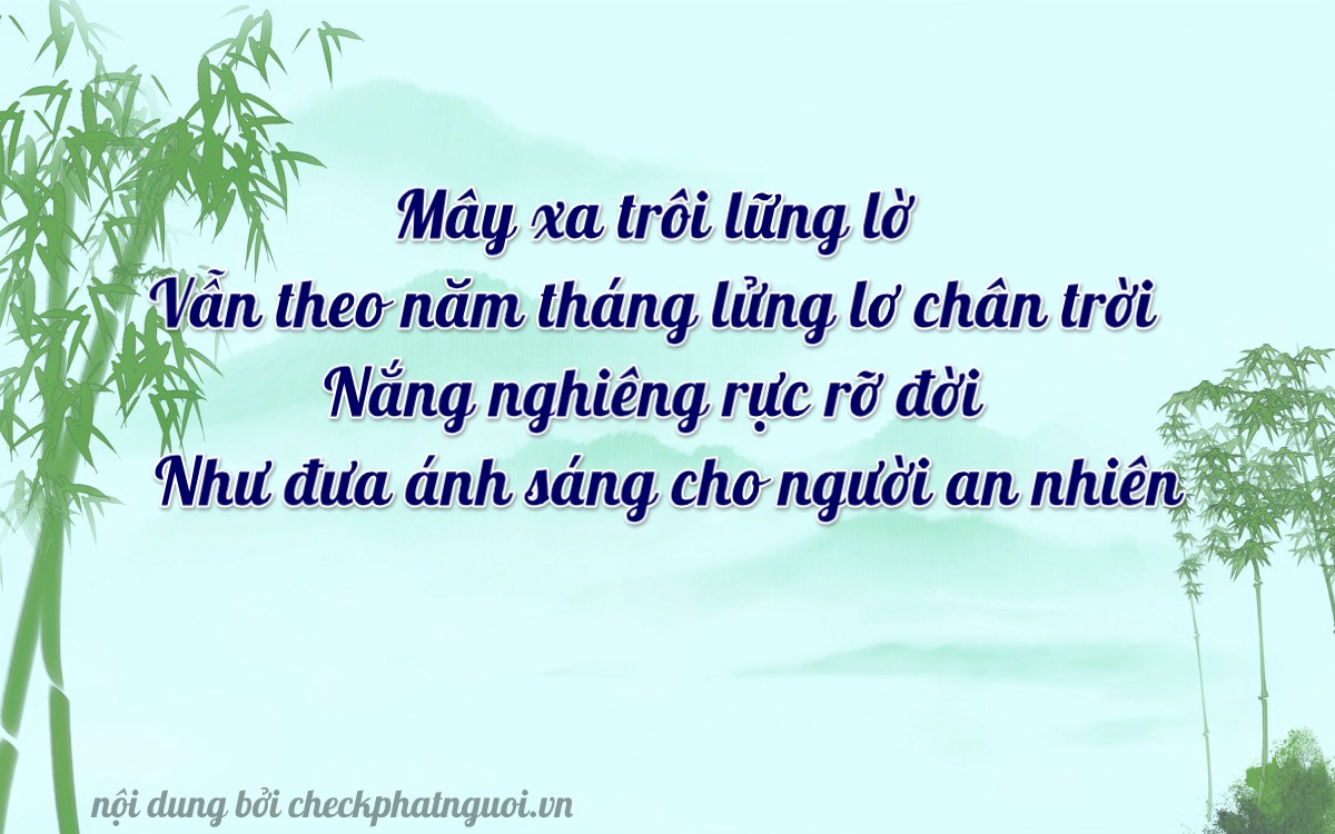 Bài thơ ý nghĩa cho <b>biển số 66GA-08382</b> tại website checkphatnguoi.vn