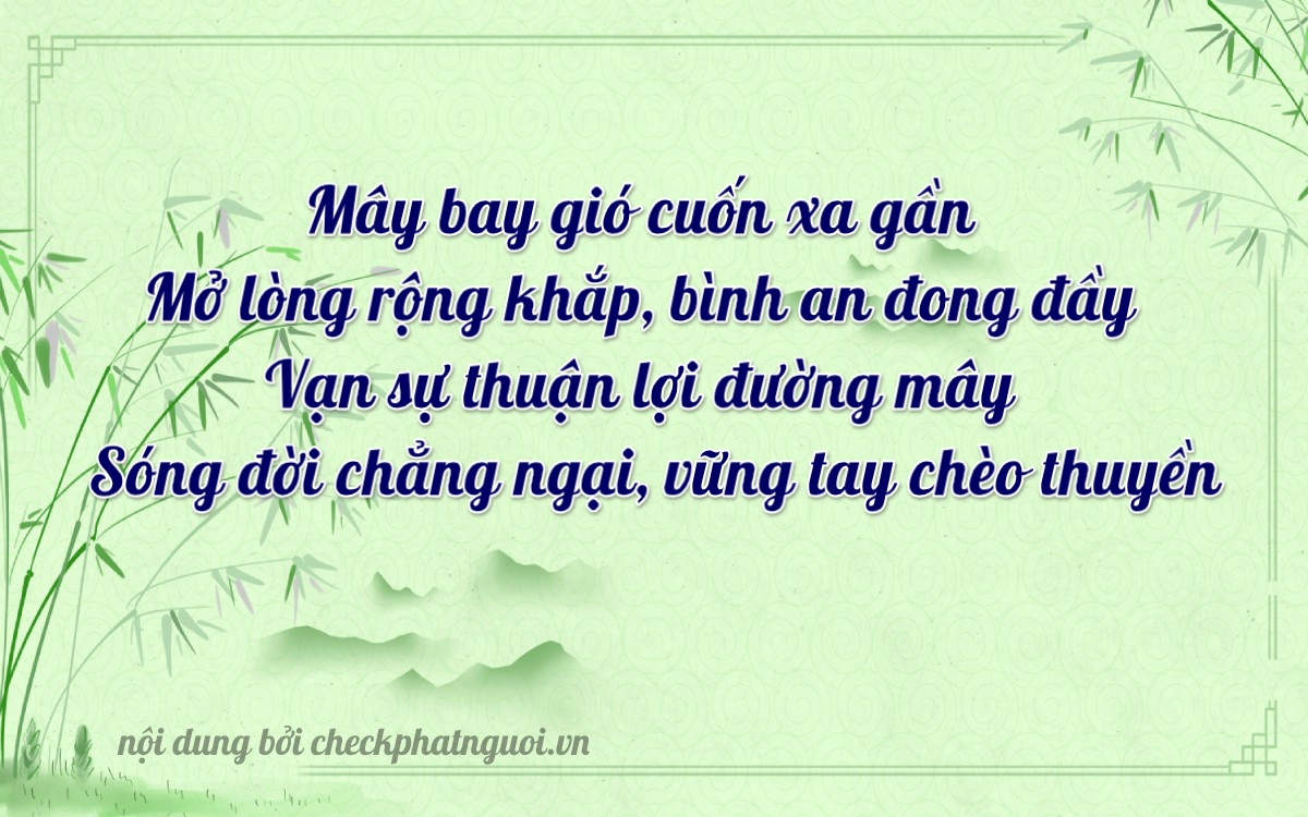 Bài thơ ý nghĩa cho <b>biển số 66H-03345</b> tại website checkphatnguoi.vn