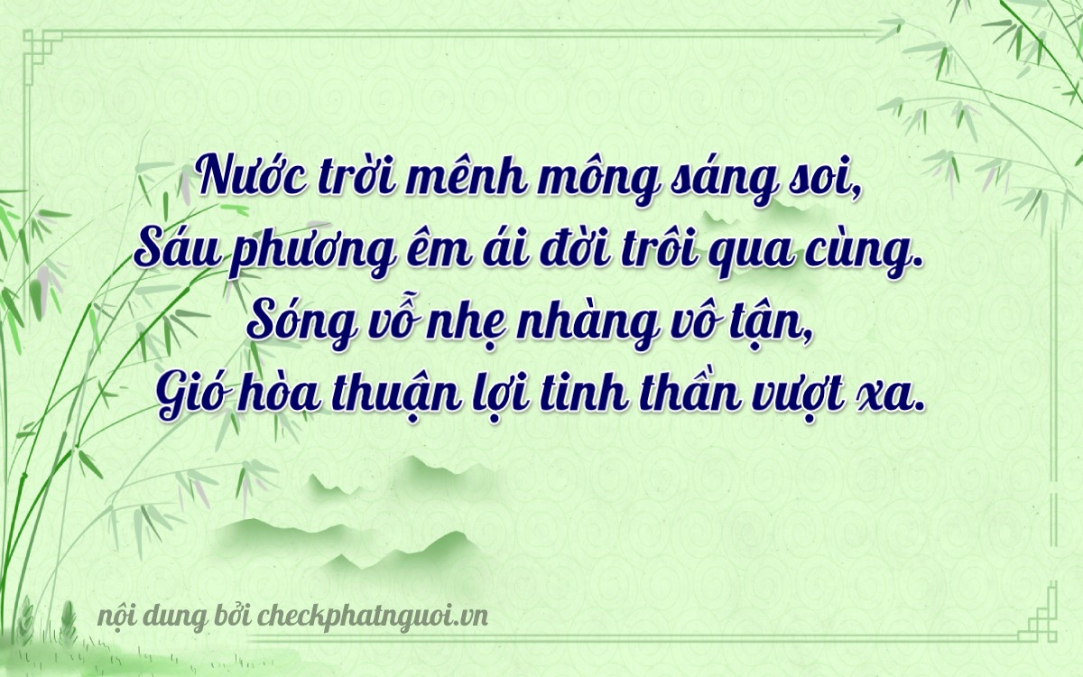 Bài thơ ý nghĩa cho <b>biển số 66H1-09866</b> tại website checkphatnguoi.vn