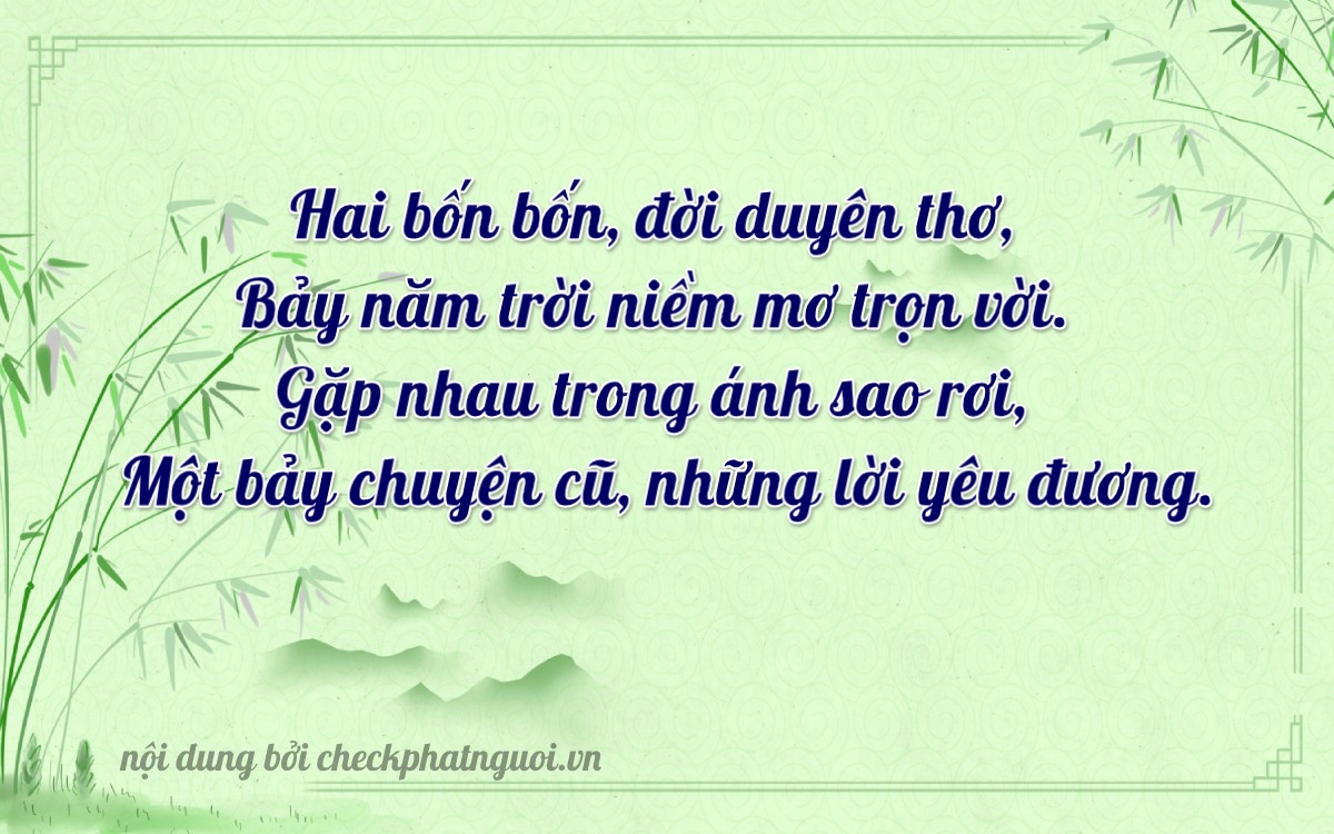 Bài thơ ý nghĩa cho <b>biển số 66H1-24417</b> tại website checkphatnguoi.vn