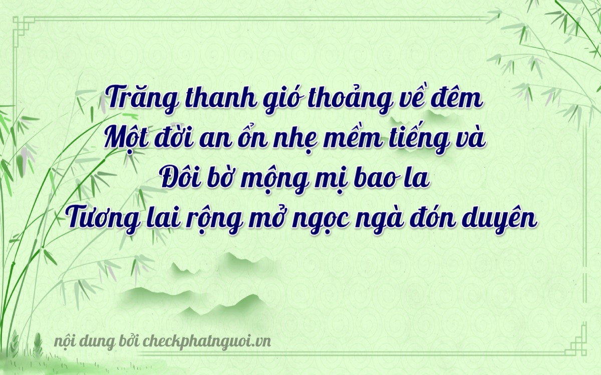 Bài thơ ý nghĩa cho <b>biển số 66H1-28686</b> tại website checkphatnguoi.vn