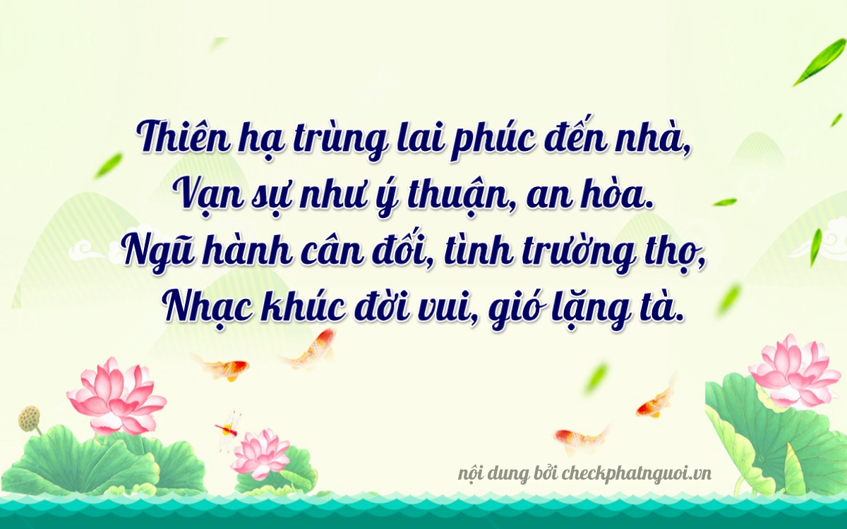 Bài thơ ý nghĩa cho <b>biển số 66H1-34824</b> tại website checkphatnguoi.vn