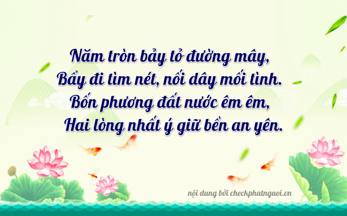 Bài thơ ý nghĩa cho <b>biển số 66H-41726</b> tại website checkphatnguoi.vn