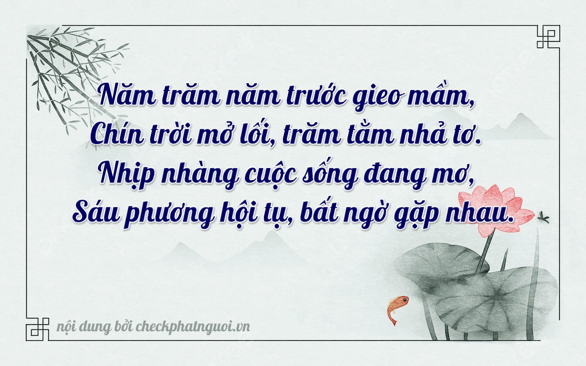 Bài thơ ý nghĩa cho <b>biển số 66H-59565</b> tại website checkphatnguoi.vn