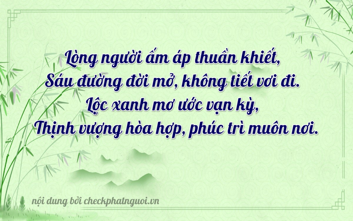 Bài thơ ý nghĩa cho <b>biển số 66HA-08668</b> tại website checkphatnguoi.vn