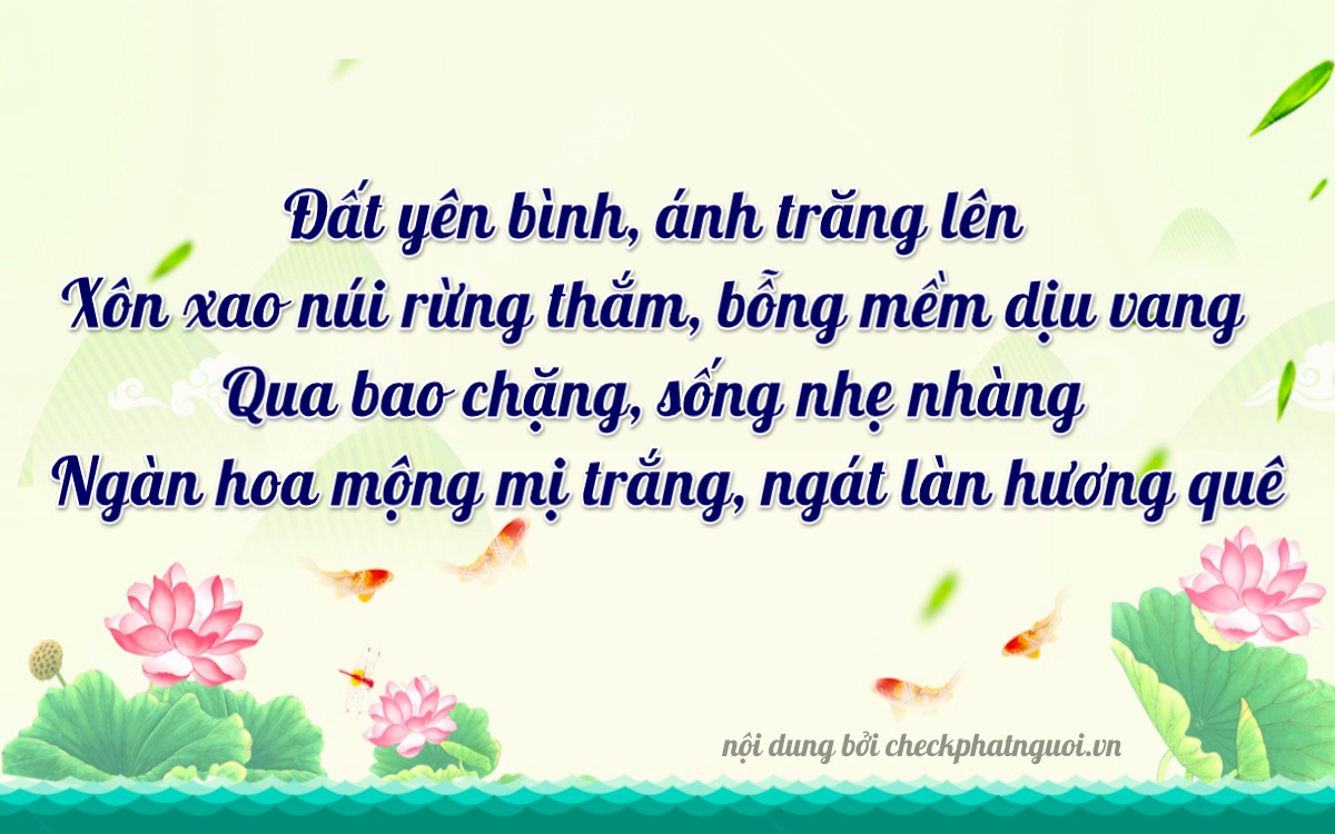 Bài thơ ý nghĩa cho <b>biển số 66K-36668</b> tại website checkphatnguoi.vn