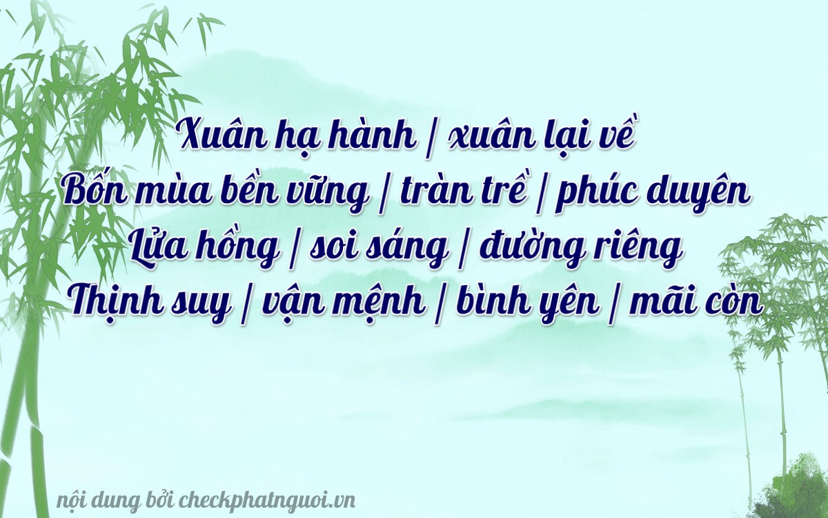 Bài thơ ý nghĩa cho <b>biển số 66L1-55036</b> tại website checkphatnguoi.vn