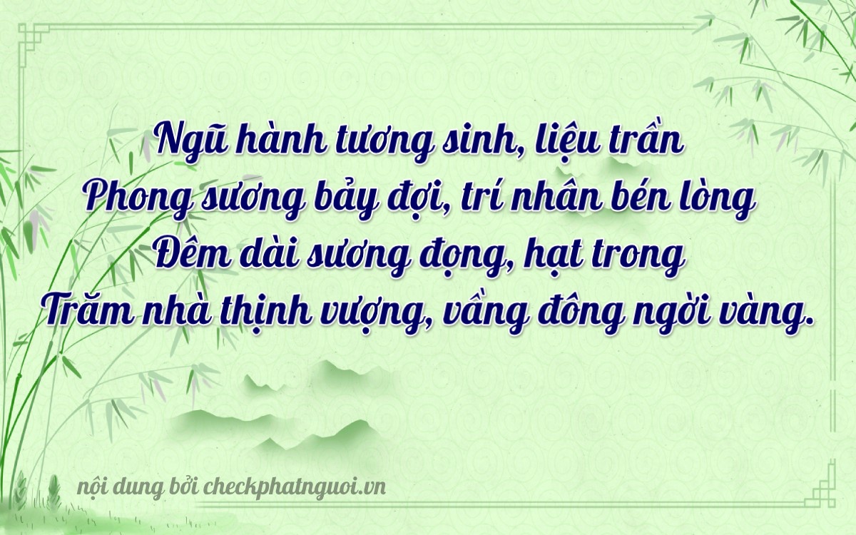 Bài thơ ý nghĩa cho <b>biển số 66M1-53727</b> tại website checkphatnguoi.vn